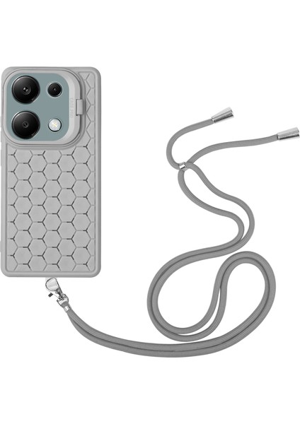 Xiaomi Redmi Note 13 Pro 4g Kılıf Isı Dağılımı Tpu Kickstand Kapak Kordon-Gri Için (Yurt Dışından)