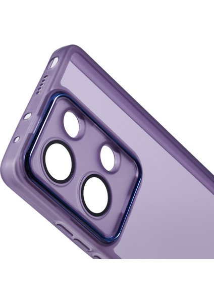 Dksm Serisi Xiaomi Poco M6 Pro 4g Kılıf Elektroliz Kamera Çerçevesi Tpu Telefon Kapağı-Şeffaf Mor (Yurt Dışından) indirimleri