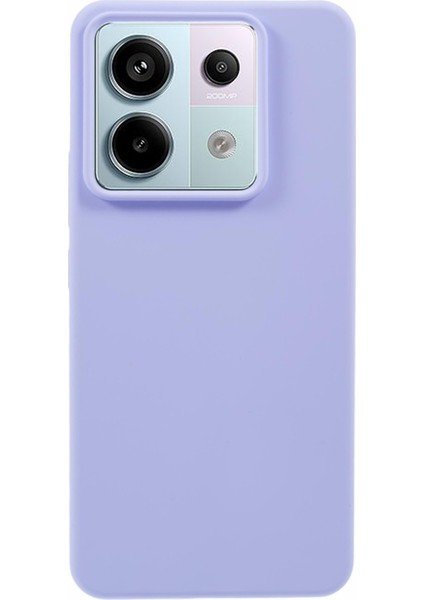 Xiaomi Poco X6 5g Kılıf Düz Renk Sıvı Silikon Telefon Kapağı-Açık Mor (Yurt Dışından)
