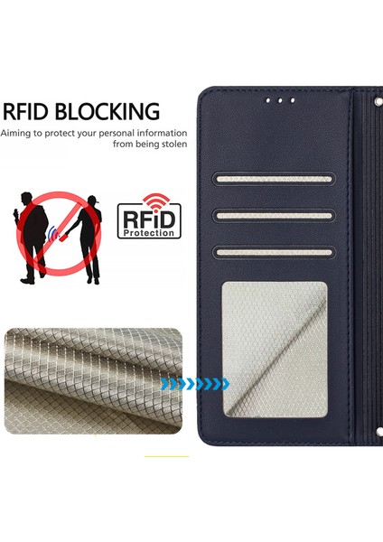Baskı Serisi Xiaomi 14 Pro Kılıf Kedi Fare Deri Telefon Kapağı Kart Yuvaları Rfıd Engelleme-Safir (Yurt Dışından) fiyatları