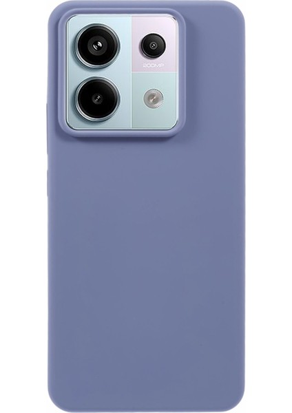 Xiaomi Poco X6 5g Kılıf Düz Renk Sıvı Silikon Telefon Kapağı-Mavi (Yurt Dışından)