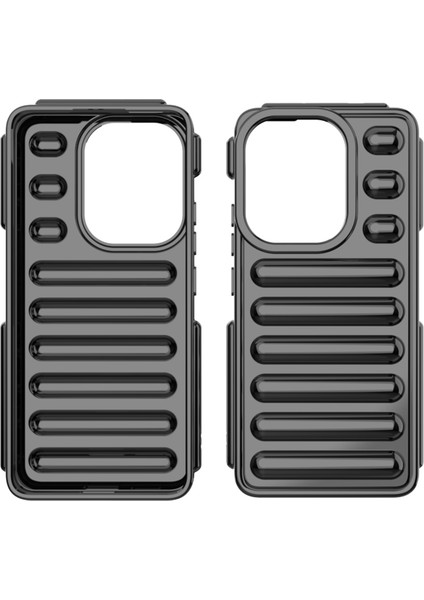 Kapsül Serisi Xiaomi Redmi Turbo 3 5g Tpu Kılıf Nervürlü Telefon Arka Kapak-Şeffaf (Yurt Dışından) fiyatları