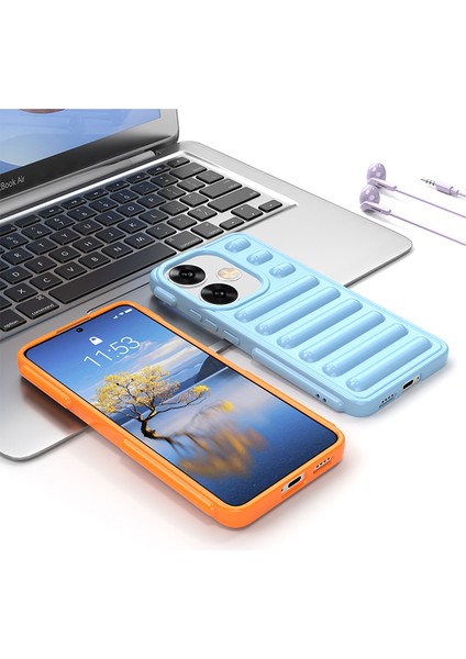 Kapsül Serisi Xiaomi Redmi Turbo 3 5g Tpu Kılıf Nervürlü Telefon Arka Kapak-Şeffaf (Yurt Dışından) indirimleri