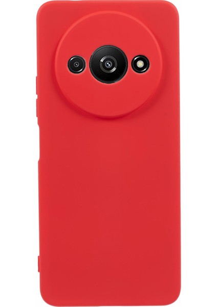 Xiaomi Redmi A3 Kılıf Darbeye Dayanıklı 2.0mm Tpu Telefon Kapağı-Kırmızı (Yurt Dışından)