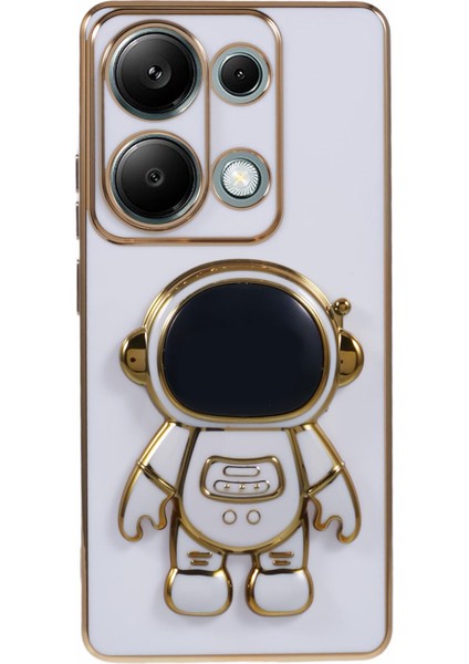 Xiaomi Redmi Note 13 Pro 4g Kılıf Sevimli 3D Astronot Kickstand Tpu Telefon Kapağı-Beyaz (Yurt Dışından)