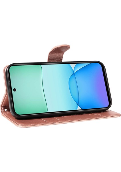 Xiaomi Redmi Için 13 5g/13 4g Kılıf Pu Deri Cüzdan Koruyucu Kapak Çiçek Baskılı-Gül Altın (Yurt Dışından) fırsatları
