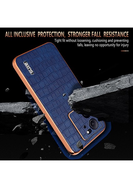 Azns Xiaomi Redmi K60 Ultra Kılıf Timsah Doku Galvanik Pu + Tpu Telefon Kapağı-Siyah (Yurt Dışından) modelleri