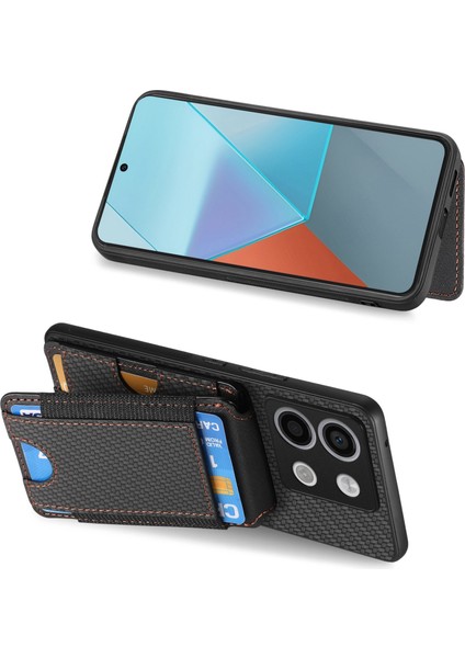 Xiaomi Poco X6 5g Kılıf Kart Tutucu Anti Drop Deri Arka Kapak-Siyah (Yurt Dışından) indirimleri