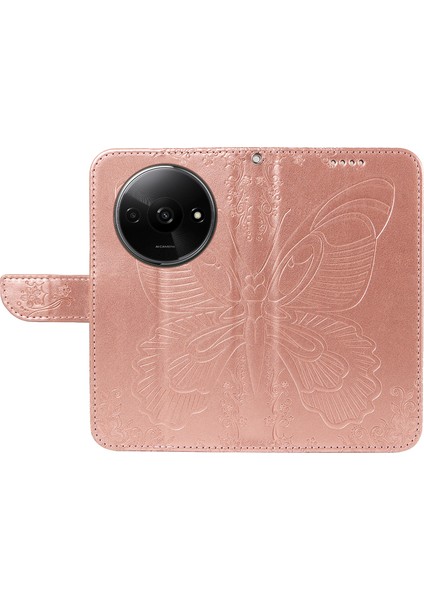 Xiaomi Redmi Için A3 Kılıf Swallowtail Çevirme Pu Deri Telefon Kapağı-Gül Altın (Yurt Dışından) fiyatları