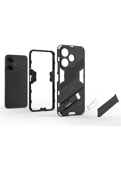 Xiaomi Redmi 13 5g/13 4g Kılıf Pc+Tpu Kickstand-Turuncu Darbeye Dayanıklı Koruyucu Telefon Kapağı Için (Yurt Dışından) fiyatları
