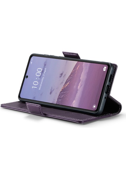 Caseme Xiaomi Redmi Note 13 Pro 5g Kılıf Rfıd Engelleme Cüzdan Telefon Kapağı-Mor (Yurt Dışından) modelleri