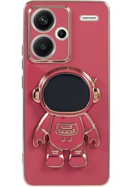 Xiaomi Redmi Note 13 Pro+5g Kılıf Astronot Kickstand Tasarım Tpu Telefon Kapağı Hassas Kesim-Kırmızı (Yurt Dışından)
