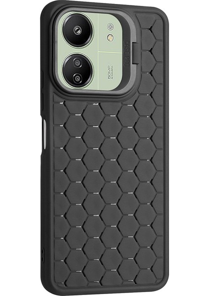 Xiaomi Redmi 13C 4G/13C 5g Tpu Telefon Kılıfı Kickstand-Siyah Için (Yurt Dışından)