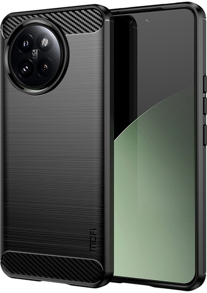 Xiaomi 14 Civi 5g Kılıf Fırçalanmış Tpu Telefon Kapağı-Siyah (Yurt Dışından)