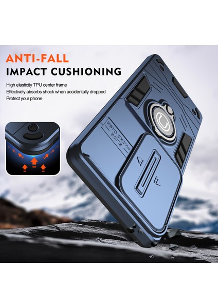 Xiaomi Redmi Note 12 Pro 5g Kılıf Slayt Lens Kapağı Tpu+Pc Telefon Kapağı-Mavi Için (Yurt Dışından) fırsatları