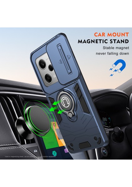 Xiaomi Redmi Note 12 Pro 5g Kılıf Slayt Lens Kapağı Tpu+Pc Telefon Kapağı-Mavi Için (Yurt Dışından) indirimleri