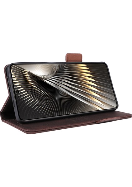 Xiaomi Poco F6 5g Kılıf Deri Telefon Kapağı Donanım Dekor Folyo Kitap Cüzdan-Kahve (Yurt Dışından) modelleri
