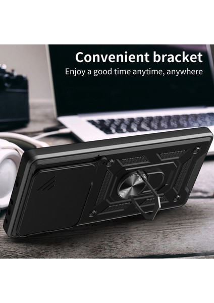 Xiaomi Poco F6 Pro 5g Kılıf Pc + Tpu Kickstand Telefon Kabuğu, Slayt Kamera Kapaklı-Yeşil (Yurt Dışından) fırsatları