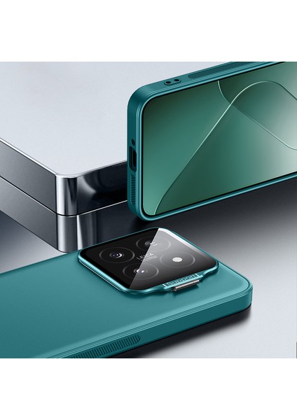 Xiaomi 14 Pro Için Manyetik Kılıf Tpu + Pc Telefon Kapağı Metal Lens Çerçeveli Kickstand-Titanyum Gri (Yurt Dışından) fırsatları