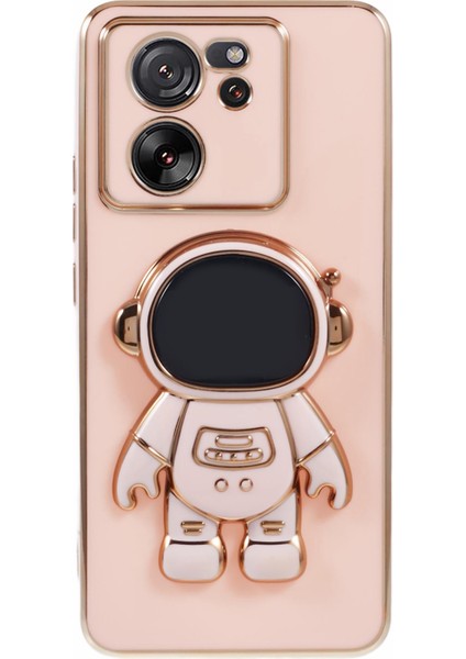 Xiaomi 13T Kılıf Galvanik Astronot Tpu Telefon Kapağı-Pembe Için (Yurt Dışından)