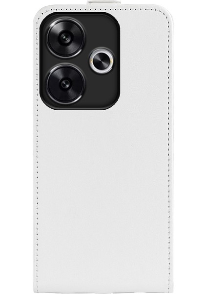Xiaomi Redmi Turbo 3 5g Kılıf Kart Yuvaları ile Dikey Çevirme Deri Telefon Kılıfı-Beyaz (Yurt Dışından) indirimleri