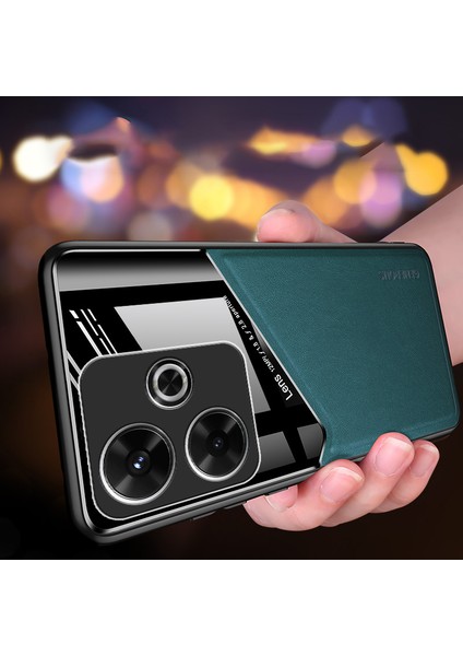 Xiaomi Redmi Note 13R 5g Kılıf Deri Kaplamalı Pc+Tpu Telefon Kapağı Kaymaz-Mavi Için (Yurt Dışından) fırsatları