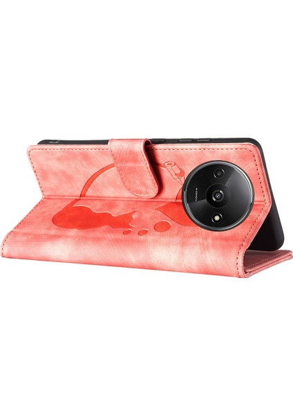Xiaomi Redmi Için A3 Kılıf Kapak Standı Deri Telefon Kapağı Kedi Aşk Kalp Baskılı-Pembe (Yurt Dışından) fırsatları