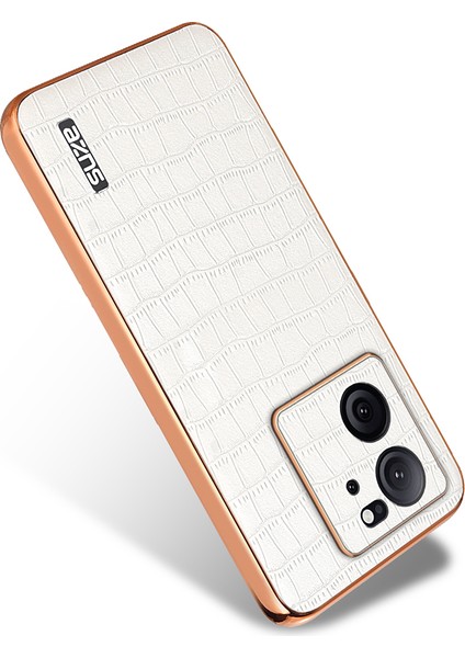 Azns Xiaomi Redmi K60 Ultra Kılıf Timsah Doku Galvanik Pu+Tpu Telefon Kapağı-Beyaz (Yurt Dışından) fırsatları