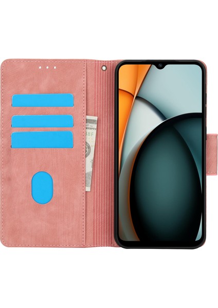 Xiaomi Redmi A3 Kılıf Bilek Askılı Pu Deri Telefon Kılıfı-Pembe (Yurt Dışından) fiyatları