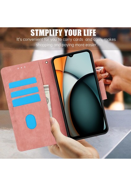 Xiaomi Redmi A3 Kılıf Bilek Askılı Pu Deri Telefon Kılıfı-Pembe (Yurt Dışından) indirimleri