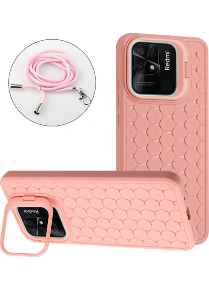 Xiaomi Redmi Için 10C 4g Kickstand Kılıf Isı Dağılımı Tpu Telefon Kapağı Kordon-Pembe (Yurt Dışından) fiyatları