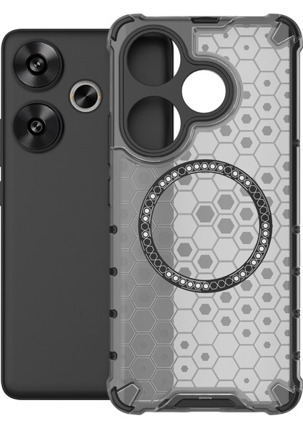 Xiaomi Poco F6 5g Manyetik Kılıf Petek Tpu+Pc Cep Telefonu Kapağı-Gri (Yurt Dışından) fırsatları