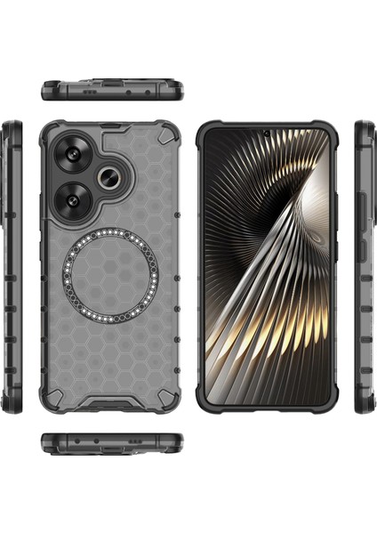 Xiaomi Poco F6 5g Manyetik Kılıf Petek Tpu+Pc Cep Telefonu Kapağı-Gri (Yurt Dışından) indirimleri
