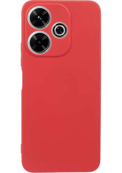Xiaomi Redmi 13 5g/4g Kılıf Yumuşak Fiber Astar Tpu Telefon Kapağı Slim Fit-Kırmızı (Yurt Dışından)