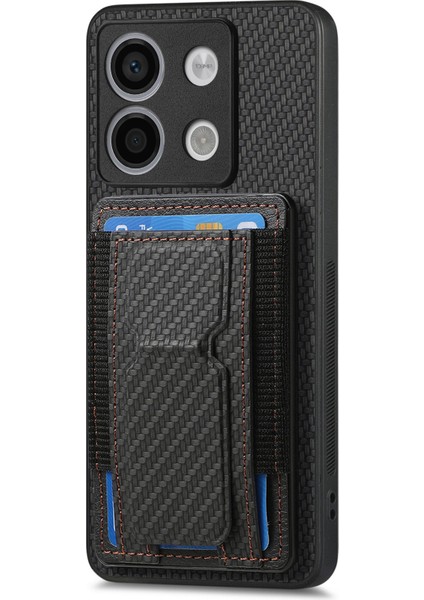 Xiaomi Poco X6 5g Kılıf Kickstand Kart Tutucu Deri Arka Kapak-Siyah (Yurt Dışından) fiyatları