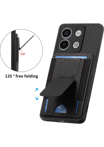 Xiaomi Poco X6 5g Kılıf Kickstand Kart Tutucu Deri Arka Kapak-Siyah (Yurt Dışından) indirimleri
