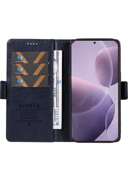 Yıkatu Xiaomi Redmi K70 5g Deri Kılıf Telefon Cüzdan Kapağı-Lacivert (Yurt Dışından) fiyatları
