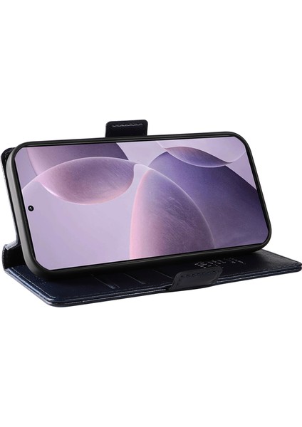 Yıkatu Xiaomi Redmi K70 5g Deri Kılıf Telefon Cüzdan Kapağı-Lacivert (Yurt Dışından) modelleri