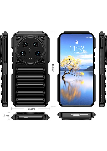 Xiaomi 14 Ultra Slim-Fit Tpu Telefon Kılıfı Için Kapsül Serisi Çarpışma Önleyici Kapak-Şeffaf Gri (Yurt Dışından) indirimleri