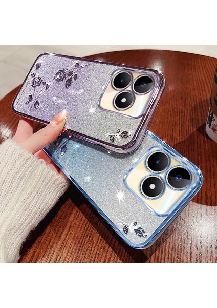 Kadem For Xiaomi Redmi 13 5g/13 4g Kılıf Çiçek Degrade Tpu Telefon Kapağı-Mavi (Yurt Dışından) fırsatları