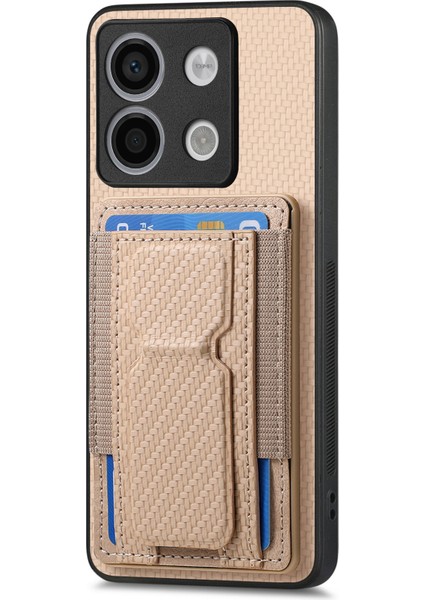 Xiaomi Poco X6 5g Kılıf Kickstand Kart Tutucu Deri Arka Kapak-Bej Için (Yurt Dışından) fiyatları
