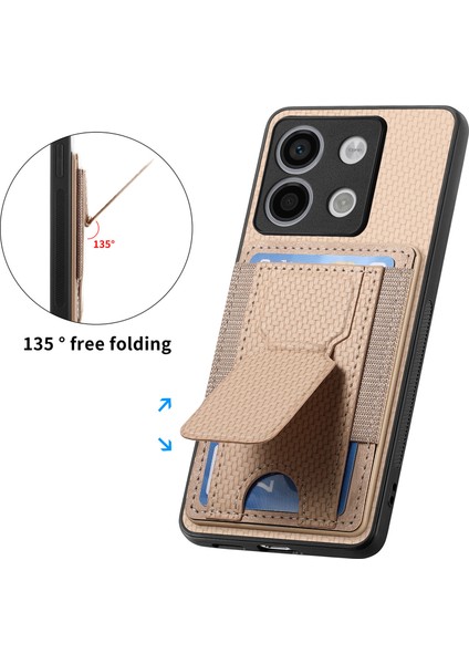 Xiaomi Poco X6 5g Kılıf Kickstand Kart Tutucu Deri Arka Kapak-Bej Için (Yurt Dışından) indirimleri