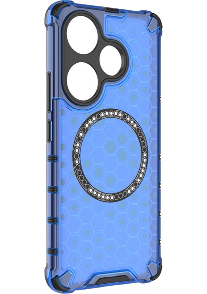 Xiaomi Poco F6 5g Manyetik Kılıf Petek Tpu+Pc Cep Telefonu Kapağı-Mavi Için (Yurt Dışından) fiyatları