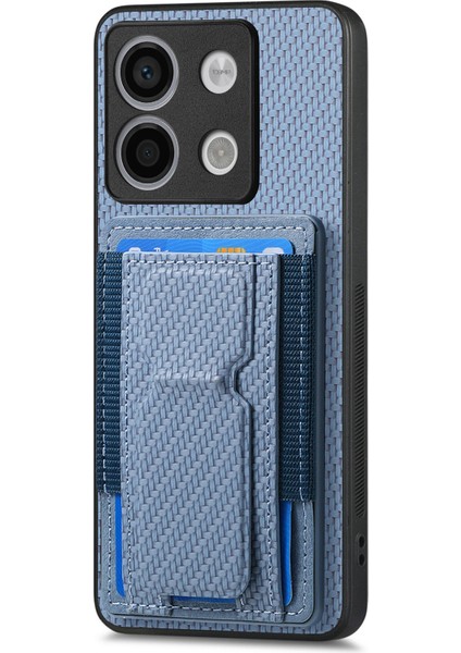 Xiaomi Poco X6 5g Kılıf Kickstand Kart Tutucu Deri Arka Kapak-Mavi Için (Yurt Dışından) fiyatları