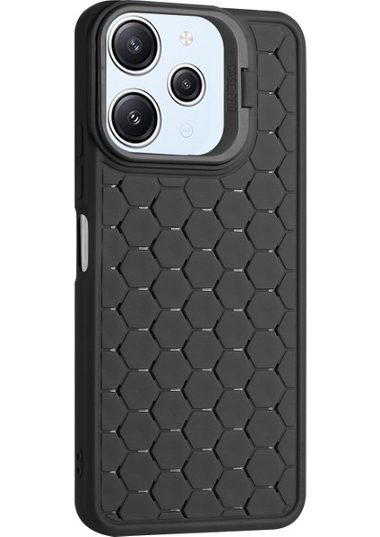 Xiaomi Redmi 12 4g Kılıf Için Isı Dağılımı Kickstand Tpu Arka Kapak-Siyah (Yurt Dışından)