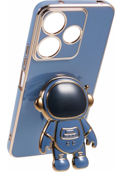 Xiaomi Redmi 13 5g/13 4g Kılıf Elektroliz Tpu Telefon Kapağı Sevimli Astronot Kickstand-Mavi Için (Yurt Dışından) fırsatları