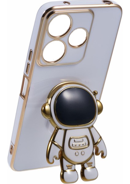 Xiaomi Redmi 13 5g/13 4g Kılıf Elektroliz Tpu Telefon Kapağı Sevimli Astronot Kickstand-Beyaz (Yurt Dışından) fırsatları