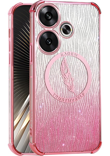 Kadem For Xiaomi Redmi 13 5g/13 4g Kılıf Tpu Telefon Kapağı Kalınlaştırılmış Köşeler-Pembe (Yurt Dışından)