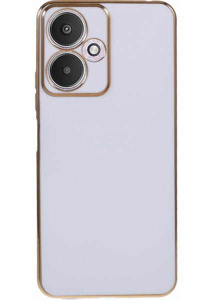 Xiaomi Redmi 13C 5g Kılıf Tpu Yumuşak Telefon Kapağı 6d Galvanik-Beyaz (Yurt Dışından)