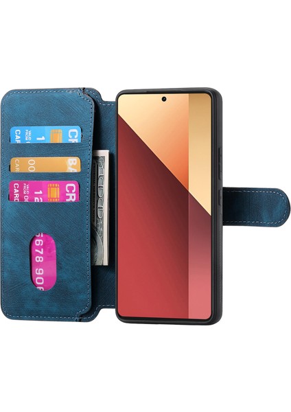 Caseneo Xiaomi Redmi Note 13 Pro 4g Kılıf Ayrılabilir Cüzdan Telefon Kapağı-Koyu Mavi (Yurt Dışından) fiyatları
